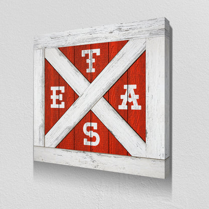 Texas Barn Door Canvas