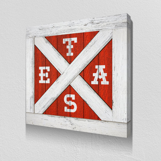 Texas Barn Door Canvas